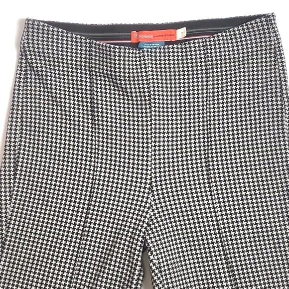 Cartonnier by Anthropologie Houndstooth Elastic Waist Kick Flare Crop Pa… - Picture 6 of 16